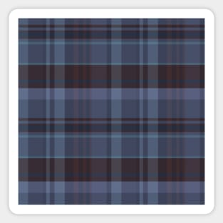 Winter Aesthetic Iona 2 Hand Drawn Textured Plaid Pattern Sticker